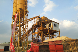 Aimix AJ90 Concrete Batching Plant in Indonesia